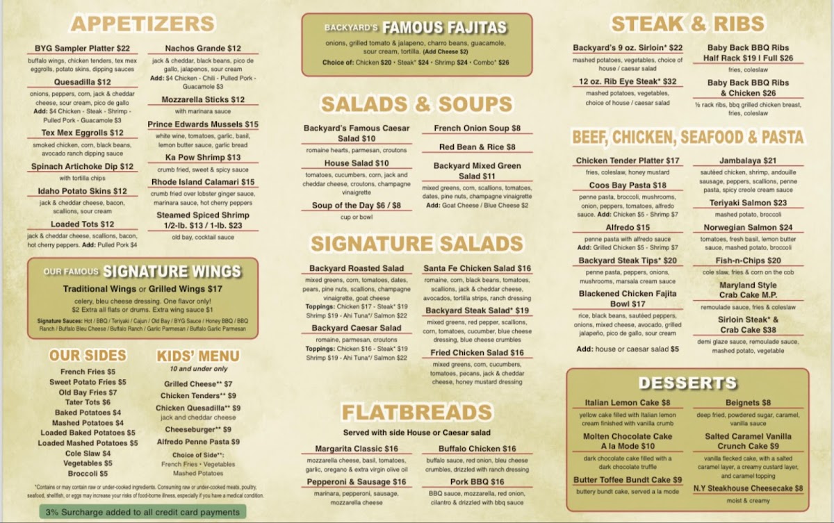 Backyard Grill Menu - Image 2