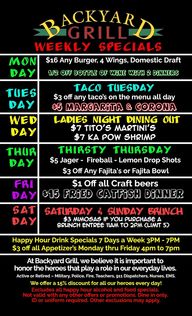 Backyard Grill Menu - Image 4